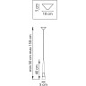 Люстра LIGHTSTAR CONE 757011 LED 5W LM 3000K бронза/белый/прозрачный